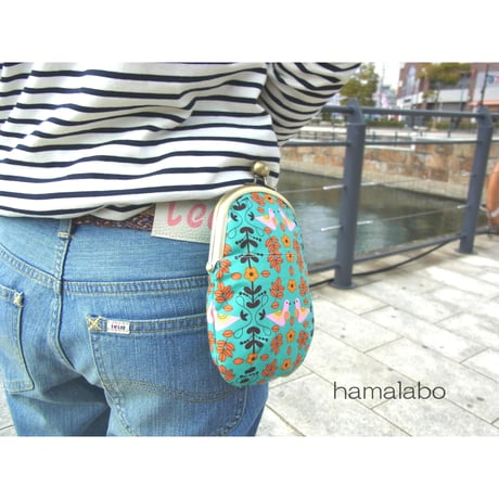 【KT-2006】がま口チョークポーチの型紙＆レシピ【12cm/くし型用】