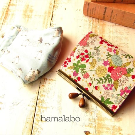 【HA-2064】ハートネコ太の口金 12cm浮き足(アンティークゴールド)