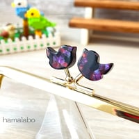 初回特価＆限定【HA-2518】レトロかわいい！12cm角型口金/コトリ型(鉱石模様)/ゴールド