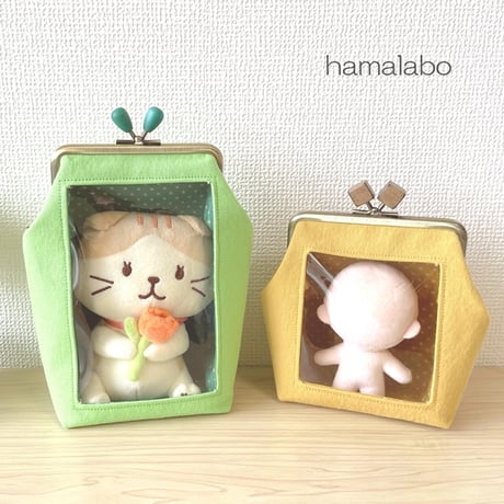 【HA-1207】<横ひねり>12cm/角型の口金(ちょっと大きな茶色の木玉×アンティーク)