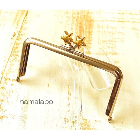 【HA-1904】12cm/角型(シルバー×ゴールドスター)