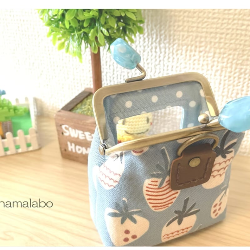 KT-2146】プチサイズ版！推しぬい用がま口ポーチの型紙＆レシピ【7.5cm