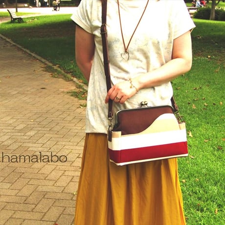 廃盤復活！特価品！【HA-1792】24cm角型口金(新リボン×ブラック)＋(プラス)