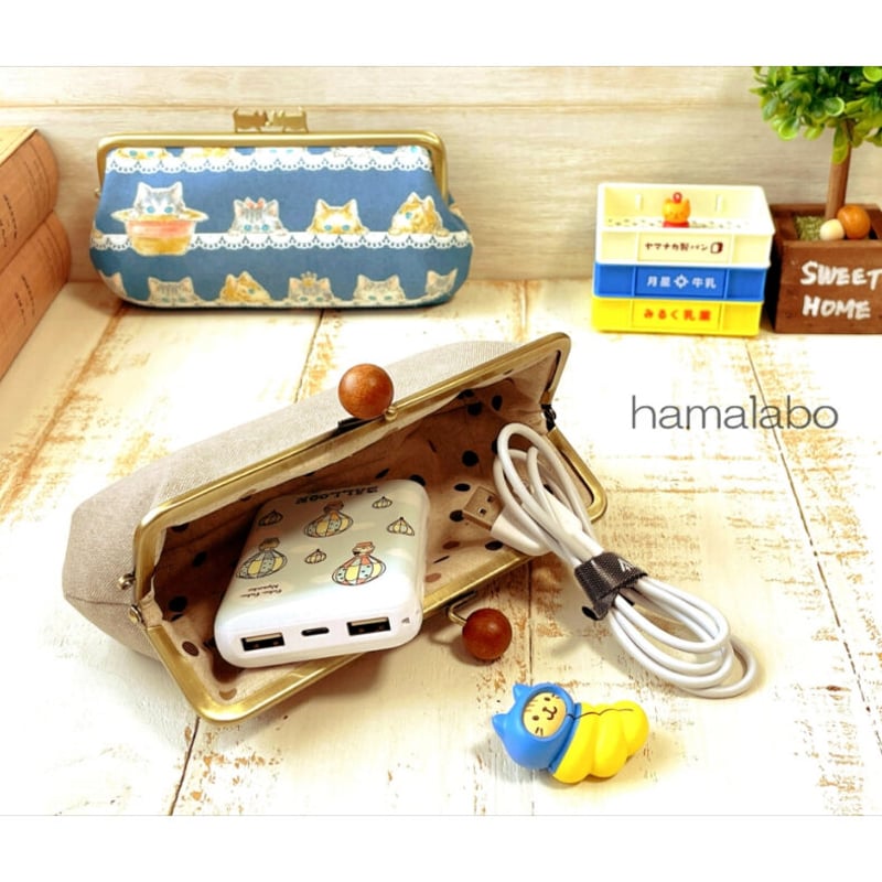 KT-2107】ぽってり型がま口メガネ&ペンケースの型紙&レシピ KT-2107】ぽってり型がま口メガネ&ペンケースの型紙&レシピ