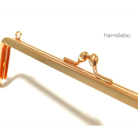 がま口の日セール！今回限りの限定大特価品！【HA-2560】16.5cm口金/(ナツメひねり×ゴールド)・カン付き