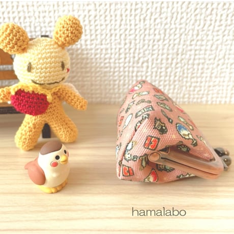 【HA-2502】5.5cm口金(少し足長)/ナツメひねり(ブロンズ)　5本セット