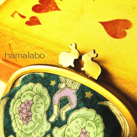 【HA-1878】12.5cmくし型(足長)/(茶色の木キューブ×アンティークゴールド)