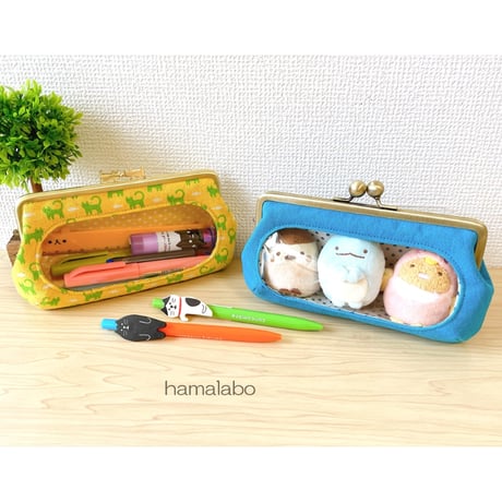 がま口の日セール！今回限りの限定大特価品！【HA-2561】16.5cm口金/(ナツメひねり×アンティークゴールド)・カン付き