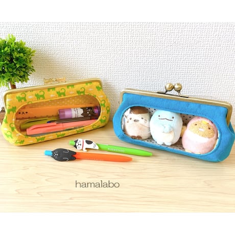 【HA-1848】16.5cm口金/(バットつまみ×グレー)マット加工