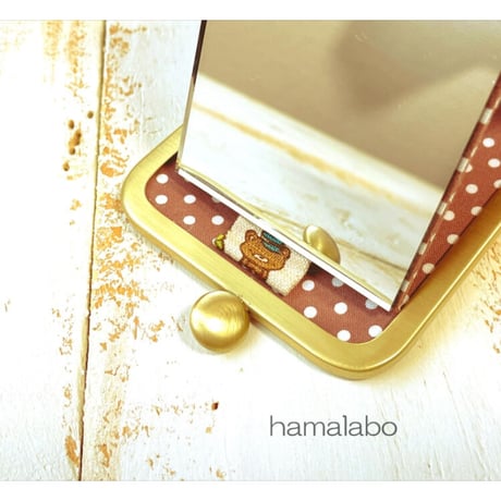 【HA-2010】碁石口金 7.5cm角型/足長タイプ (シルバー)