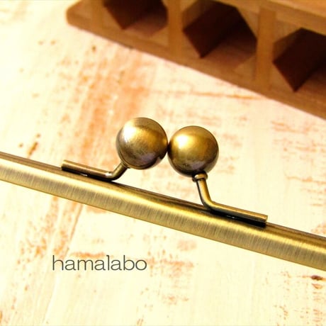 【HA-124】22cm/角型(アメ玉×アンティークゴールド)
