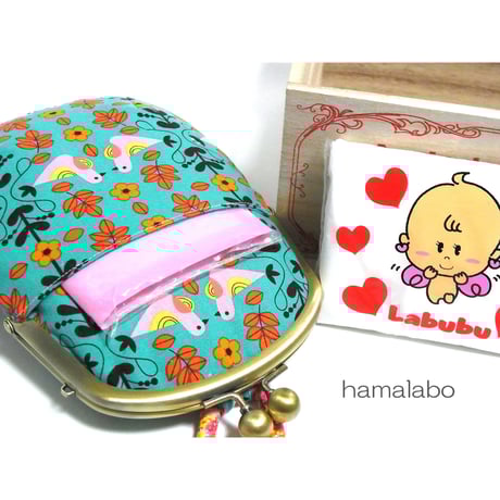 【KT-2006】がま口チョークポーチの型紙＆レシピ【12cm/くし型用】