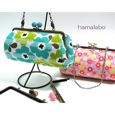 <廃盤予定>【HA-1637】18cm/角型(スモーク玉レッド×ゴールド)・カン付き