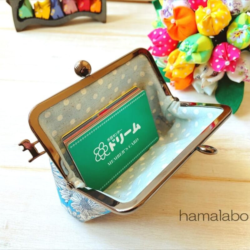 KT-2068】大容量版！がま口カードケースの型紙＆レシピ【12cm/角型用