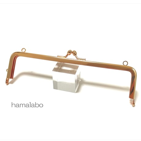 がま口の日セール！今回限りの限定大特価品！【HA-2560】16.5cm口金/(ナツメひねり×ゴールド)・カン付き