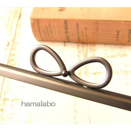 (完売御礼！)がま口の日セール！廃盤大特価セール！ 【HA-b1128】17.7cm角型口金/(新リボン×ソフトブラック)