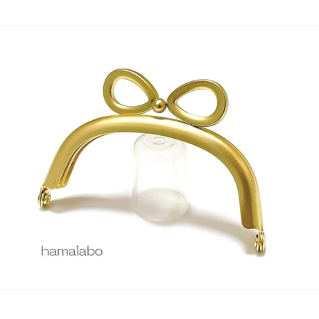 9月1日販売開始！サービス特価品＆限定【HA-2600】リボン口金/7.5cmくし型(ソフトゴールド)
