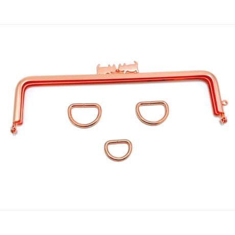 1個あたり約21円！廃盤大特価セール！【HA-b1204】お得な大容量パック！Dカン 21mm幅×30個入り(ローズゴールド・ピンクゴールド)