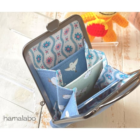 【HA-2012】ハート口金 7.5cm角型/足長タイプ (ブラック)