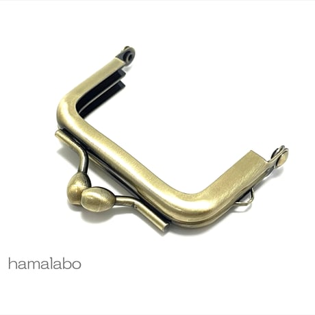 8月8日販売開始！アウトレット！【HA-b1225】5.5cm口金/ナツメひねり(アンティークゴールド)　5本セット
