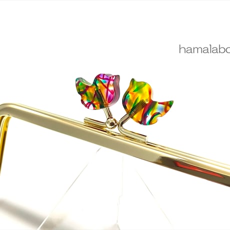 在庫調整で今だけ30％引き！【HA-b1122】12cm角型口金/コトリ型(レトロ模様)/ゴールド