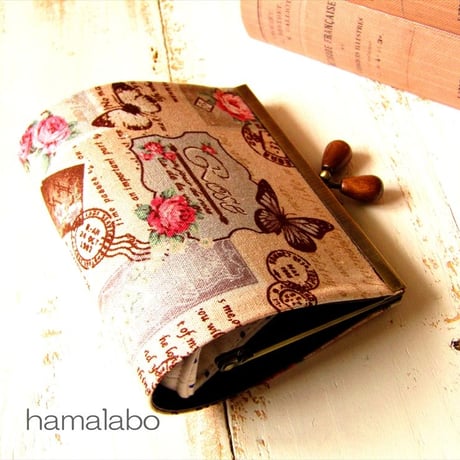 【KT-2076】縫わずに作れる！がま口マスクケース(マスク置き)の型紙＆レシピ【12cm浮き足用】