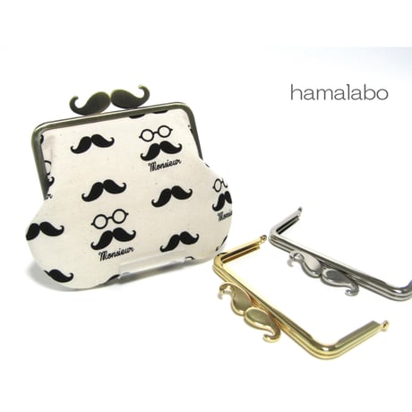 【KT-1051】がま口ペッタンコポーチの型紙＆レシピ【12cm/角型用】