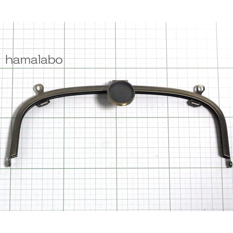 【HA-141】<レジン口金>20.4cm/くし型(アンティークゴールド)兼用カン付き