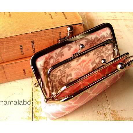 【HA-2282】親子口金 12cm(リス×茶色のどんぐり)アンティークゴールド