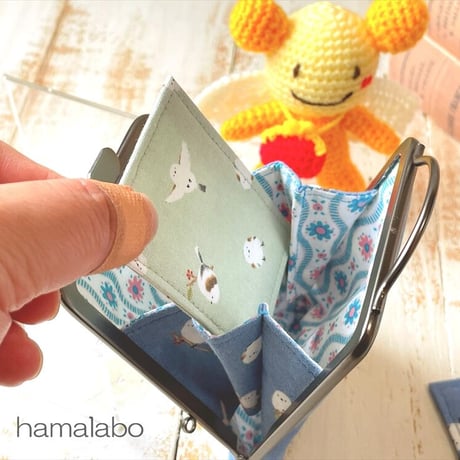 【HA-2012】ハート口金 7.5cm角型/足長タイプ (ブラック)