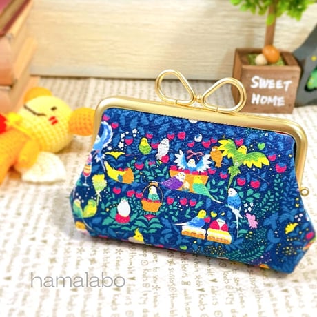 【KT-2068】大容量版！がま口カードケースの型紙＆レシピ【12cm/角型用】