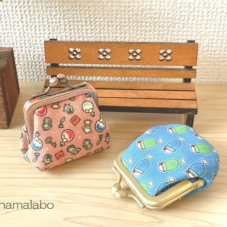 【HA-2502】5.5cm口金(少し足長)/ナツメひねり(ブロンズ)　5本セット