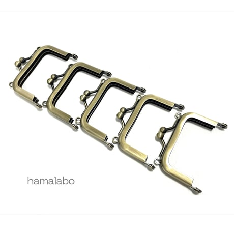 限定口金＆特価！【HA-2541】5.5cm口金/カン付き/(アンティークゴールド)　5本セット