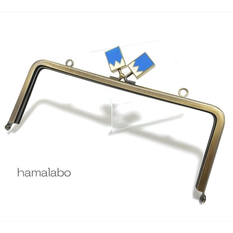 初回のみ大特価！【HA-2296】18cm/角型(新撰組×アンティークゴールド)・カン付き