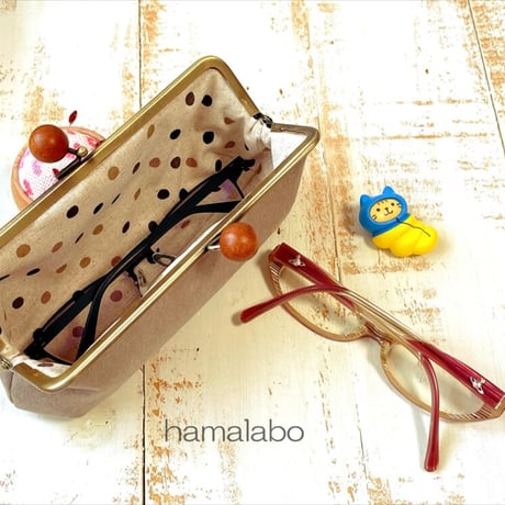 【HA-2019】16.5cm木玉/角型(茶色の木キューブ×アンティークゴールド)