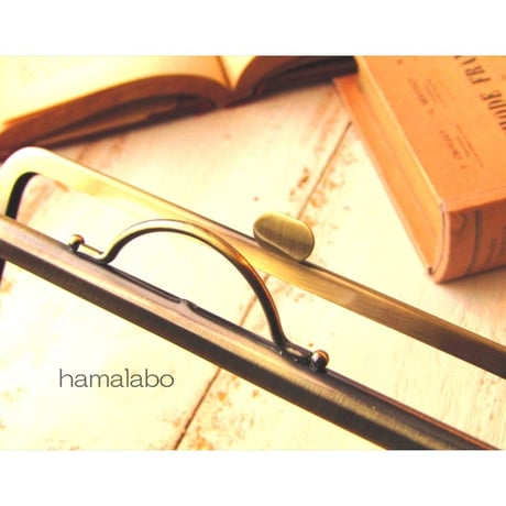 7月20日販売開始！【HA-1842】アウトレット 持ち手付きの押し口金17.7cm/角型(アンティークゴールド)