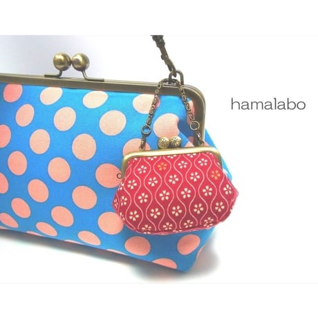 【KT-1047】☆コロリン型(3枚タイプ)☆がま口財布＆お薬ケースの型紙＆レシピ【8.5cm用】