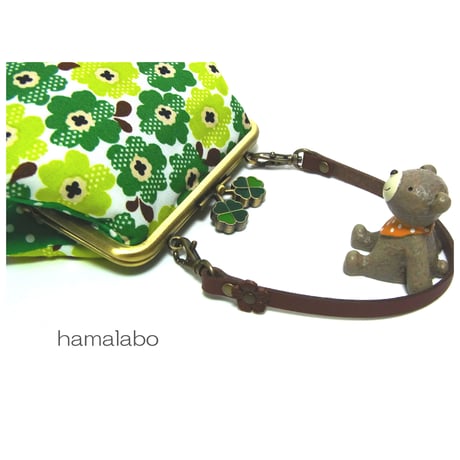 【KT-1050】がま口ポーチ(マチ別)の型紙＆レシピ【12cm/角型用】