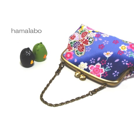 在庫調整で今だけ50％引き！【KT-2017】親子がま口ポーチ(マチあり)の型紙＆レシピ【14.5cm用】