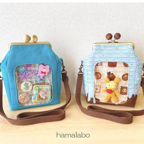 初回特価！【HA-2548】12cm/角型(青リンゴ×アンティークゴールド)・カン付き