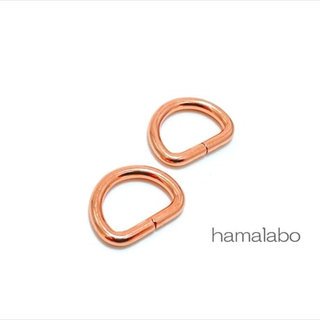 1個あたり19円！廃盤大特価セール！【HA-b1205】お得な大容量パック！Dカン 15mm幅×40個入り(ローズゴールド・ピンクゴールド)