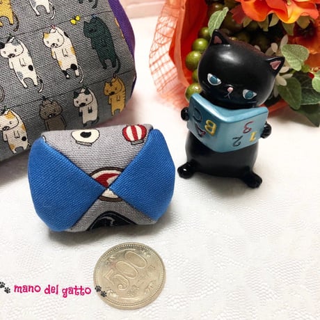 【KT-1028】がま口小銭入れの型紙＆レシピ(コロリン型)【 5.5cm用】