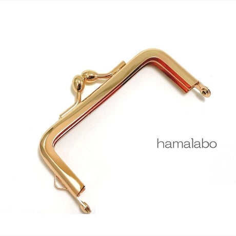 【HA-2271】7.5cm/角型/ナツメひねり(ゴールド)　5本セット