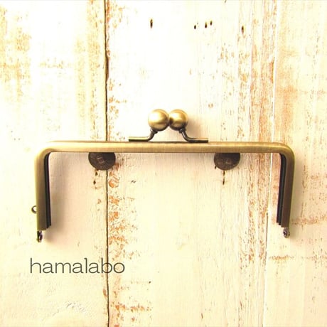 【HA-1894】15cm/角型口金/(アメ玉×アンティークゴールド)