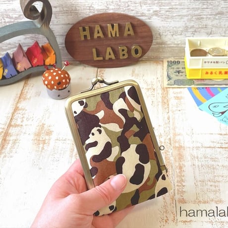 【HA-2231】ナツメひねり口金 7.5cm角型/足長タイプ (ゴールド)