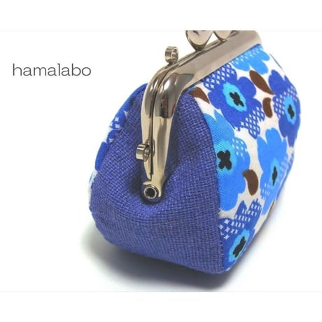 【KT-1047】☆コロリン型(3枚タイプ)☆がま口財布＆お薬ケースの型紙＆レシピ【8.5cm用】