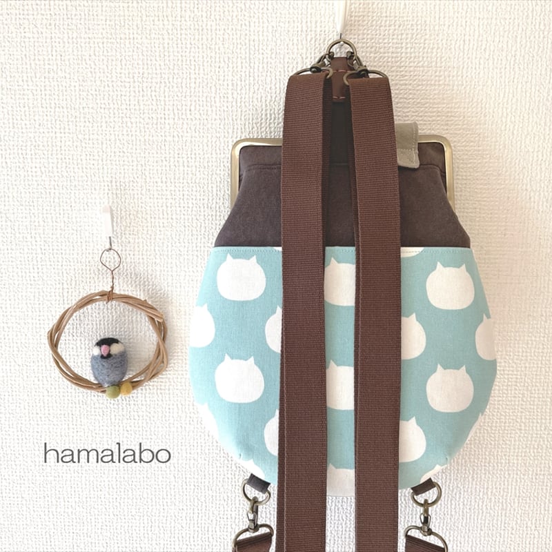 猫型ボディーバッグ 大きめサイズ ショルダーバッグ 猫型