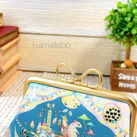 限定品＆大特価セール！【HA-2575】リングリボン口金/12cm角型(アンティークゴールド)