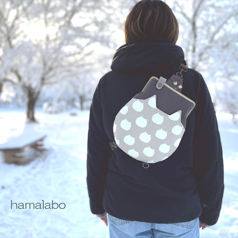 1月27日販売開始！【KT-2145-SET】スリム型がま口ボディバッグの型紙