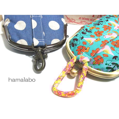 【KT-2006】がま口チョークポーチの型紙＆レシピ【12cm/くし型用】